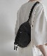 Rename フェイクレザー 刺繍デザイン ウエストバッグ ボディバッグ ウエストポーチ メンズ レディース