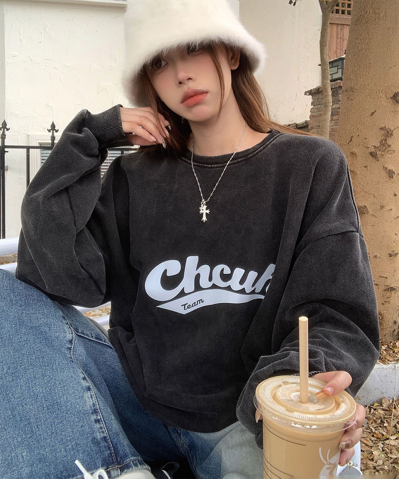 DEVICE select アメリカンヴィンテージ ピグメント 肉厚 スウェット トレーナー メンズ レディース 秋服 冬服