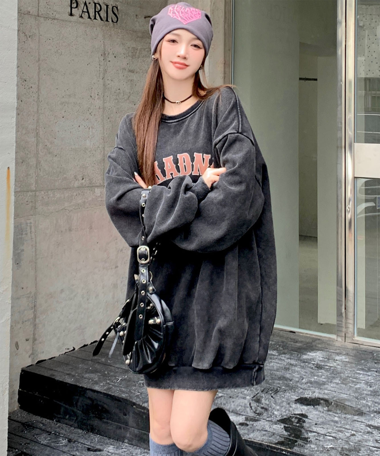 DEVICE select アメリカンヴィンテージ ピグメント 肉厚 スウェット トレーナー メンズ レディース 秋服 冬服