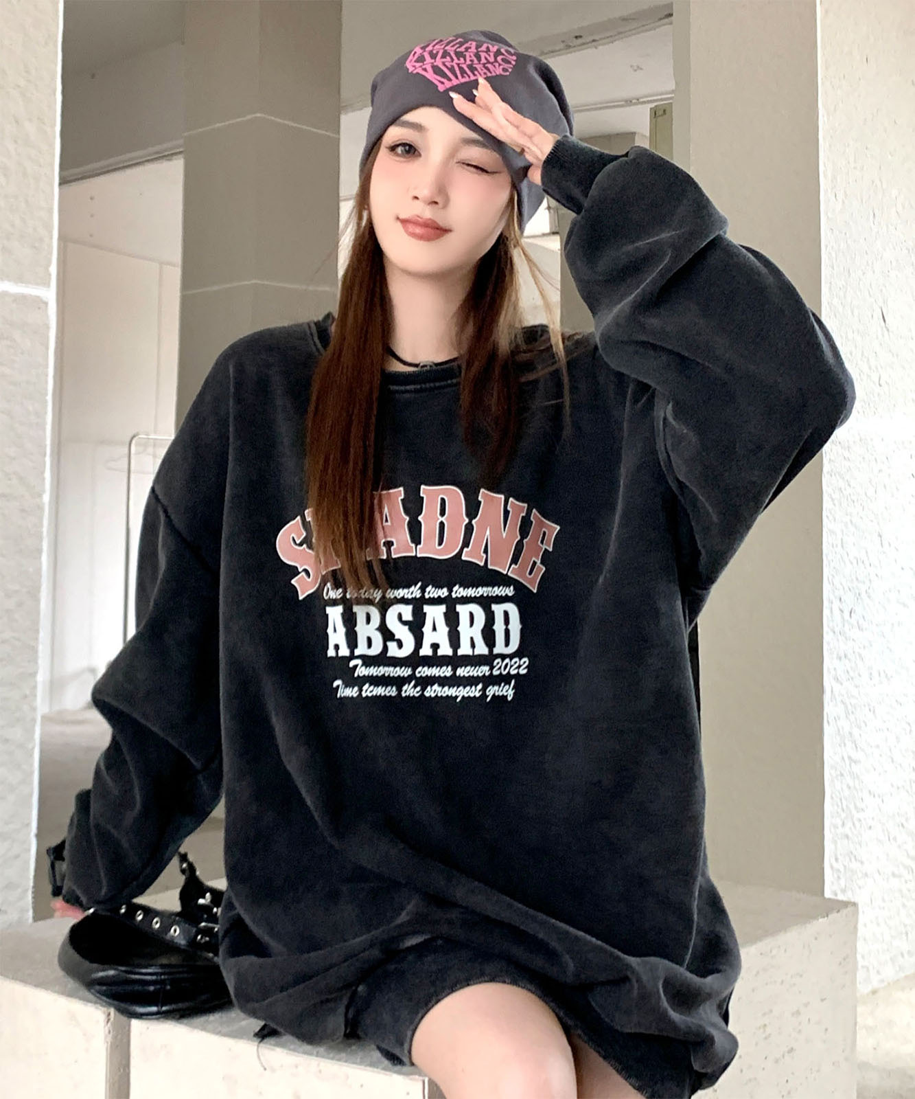 DEVICE select アメリカンヴィンテージ ピグメント 肉厚 スウェット トレーナー メンズ レディース 秋服 冬服