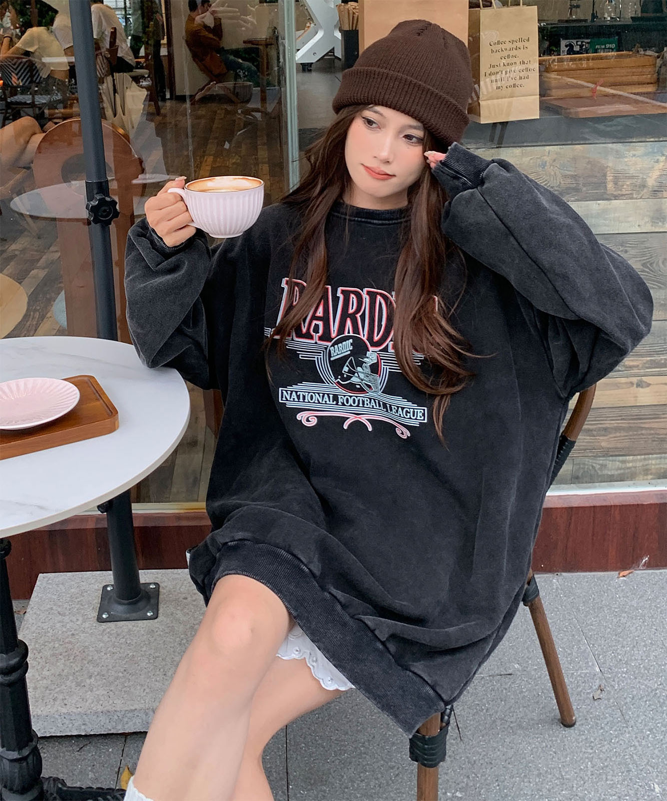 DEVICE select アメリカンヴィンテージ ピグメント 肉厚 スウェット トレーナー メンズ レディース 秋服 冬服