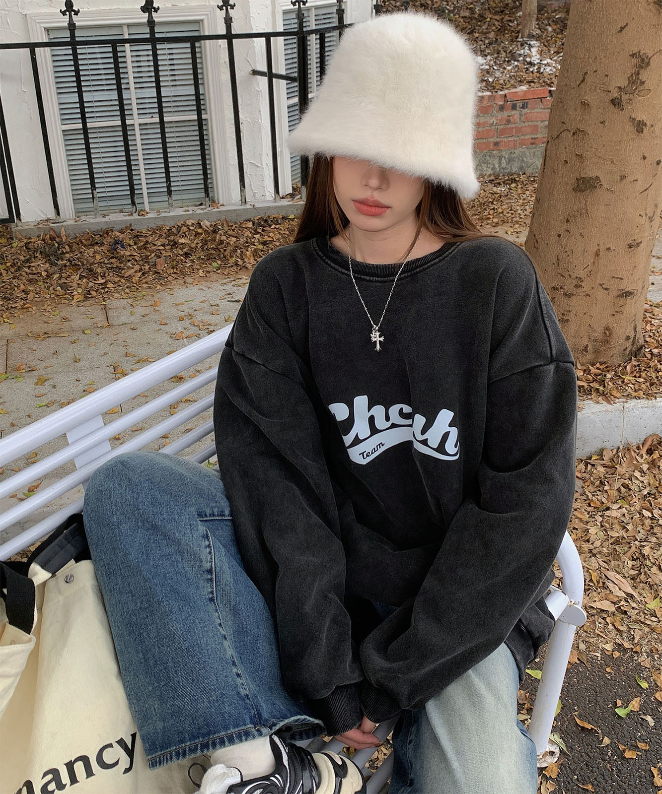 DEVICE select アメリカンヴィンテージ ピグメント 肉厚 スウェット トレーナー メンズ レディース 秋服 冬服