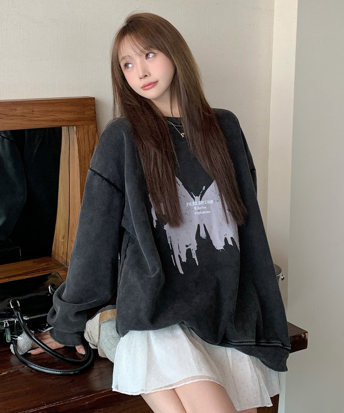 DEVICE select アメリカンヴィンテージ ピグメント 肉厚 スウェット トレーナー メンズ レディース 秋服 冬服