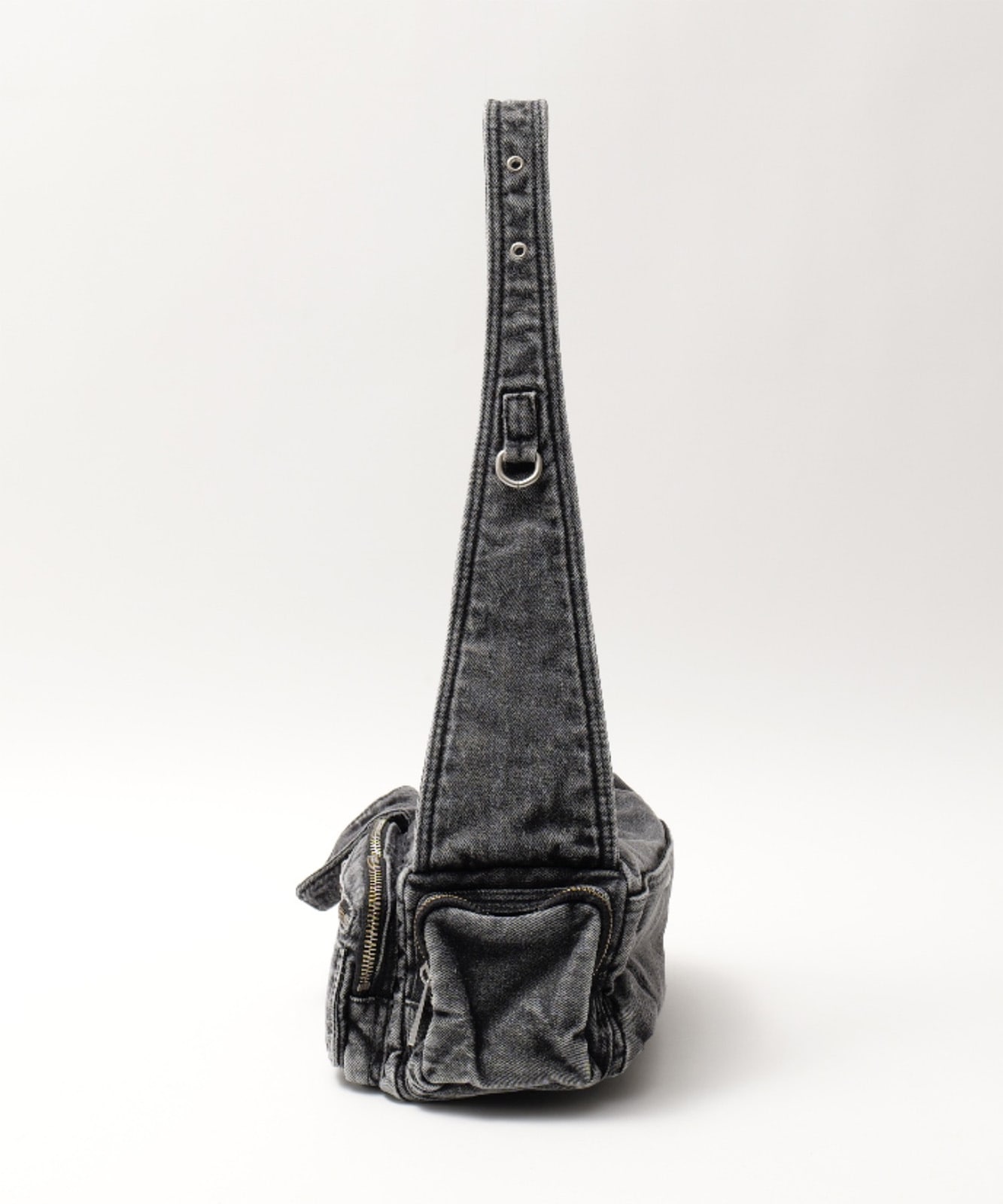 【 DEVICE 】 ヴィンテージ ウォッシュ デニム ショルダーバッグ メンズ レディース ユニセックス DSD25072