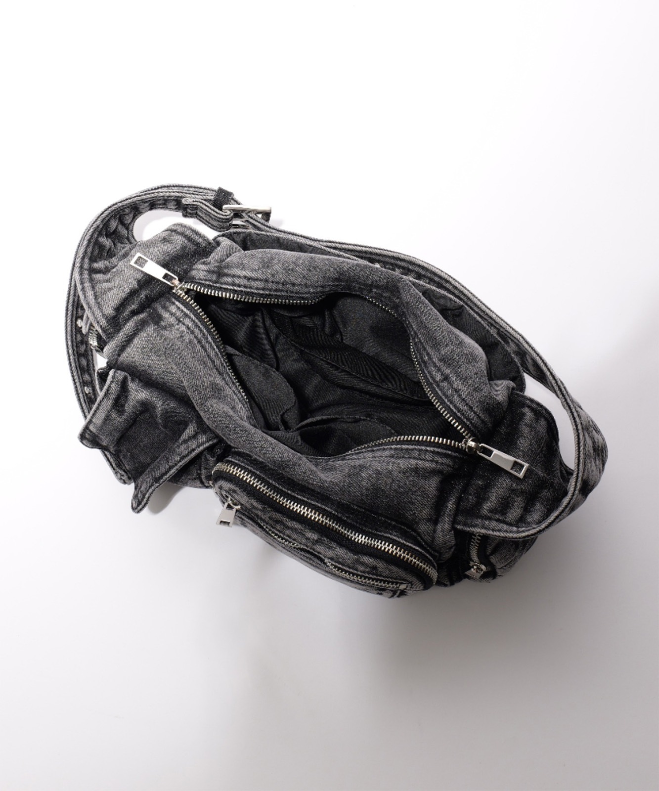 【 DEVICE 】 ヴィンテージ ウォッシュ デニム ショルダーバッグ メンズ レディース ユニセックス DSD25072