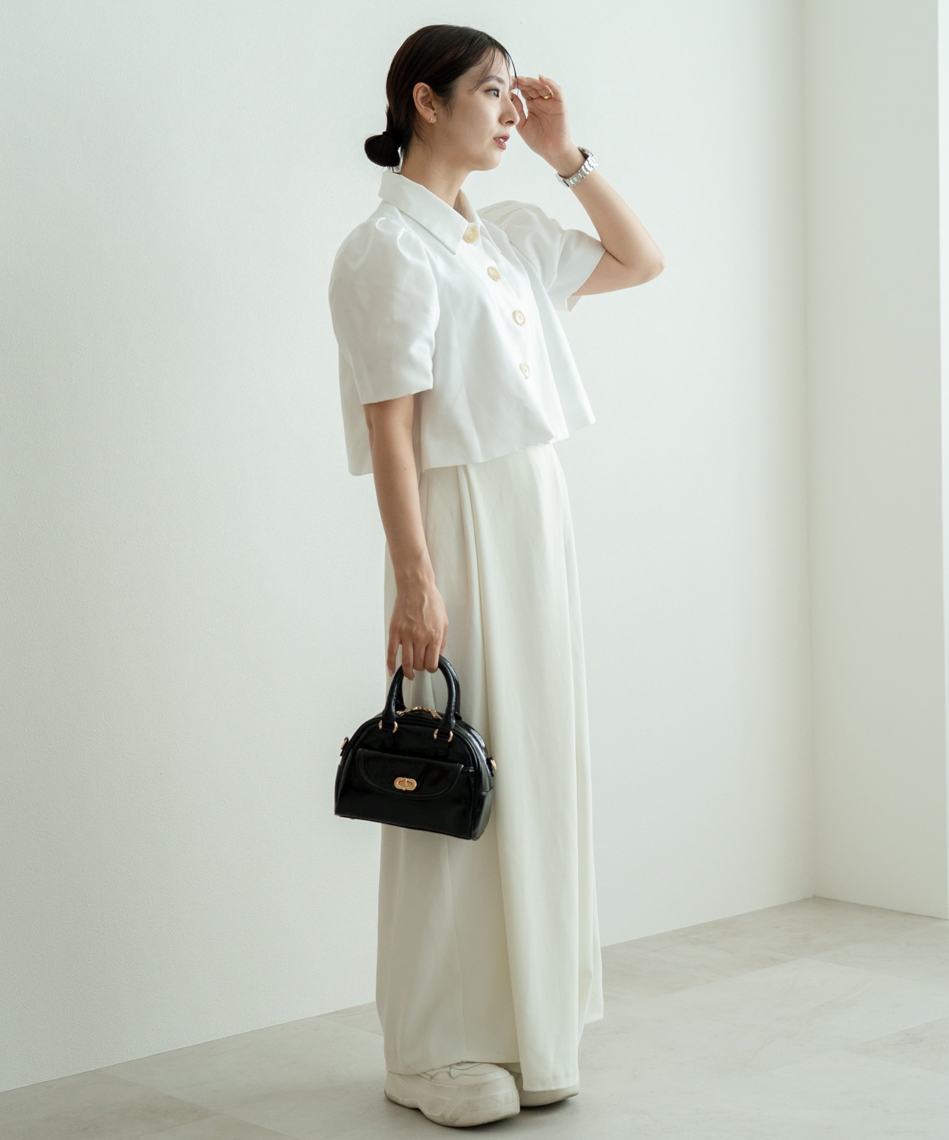 【 DEVICE GAL 】 エナメル ハンドバッグ ミニボストン 2way レディース おしゃれ ブランド 学生 通勤 きれいめ 大人 女性 高見え 上品 DSE25036