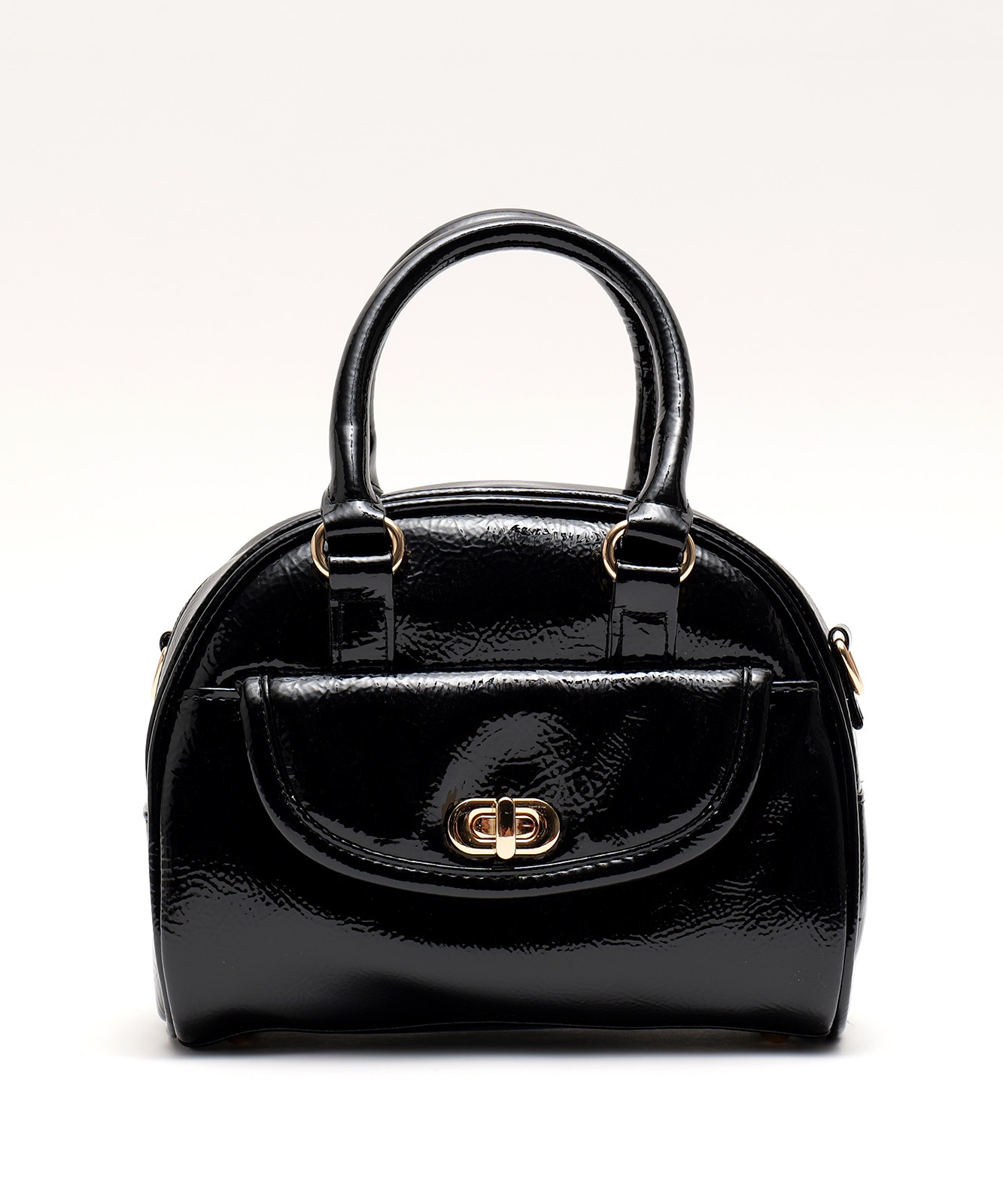 コムデギャルソンガール　エナメル　ミニボストンバッグ　ハンドバッグ コムデギャルソンガール エナメル ミニボストンバッグ ハンドバッグ