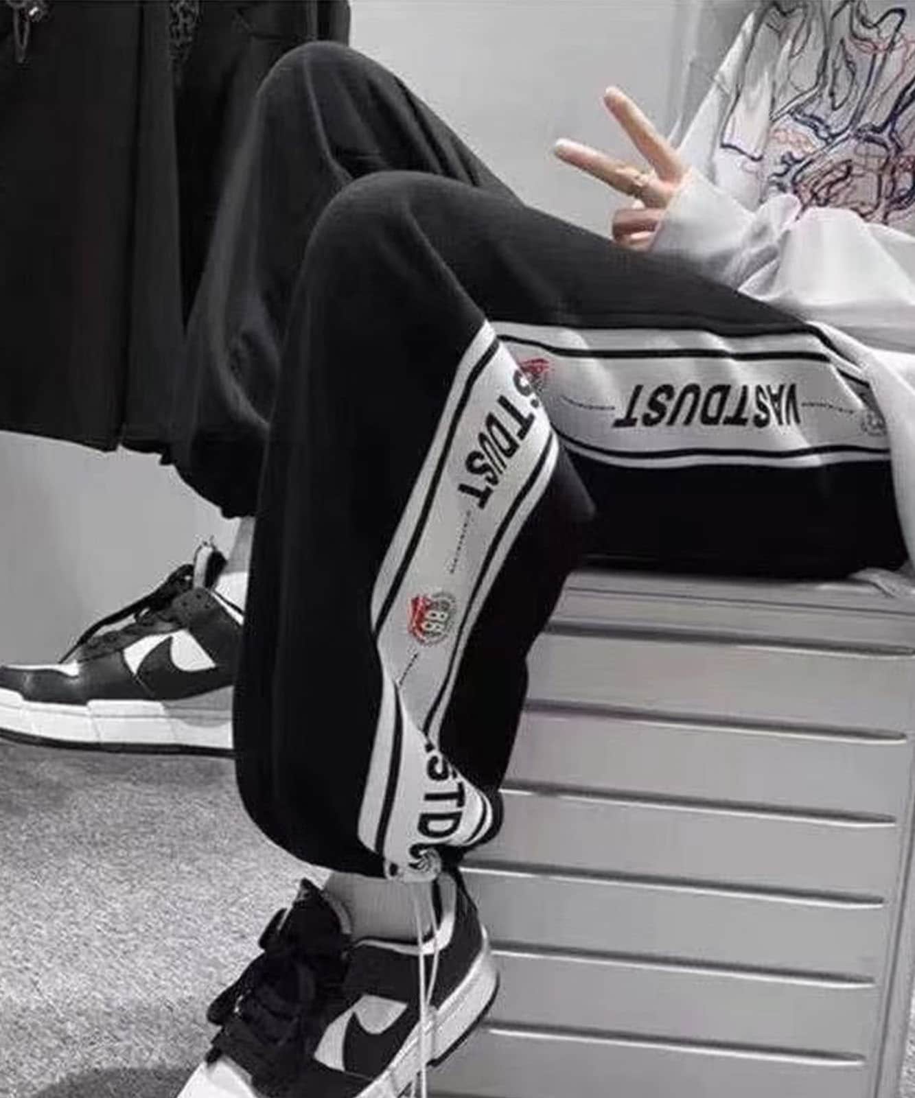 DEVICE select イラストロゴライン スウェットパンツ メンズ レディース ユニセックス