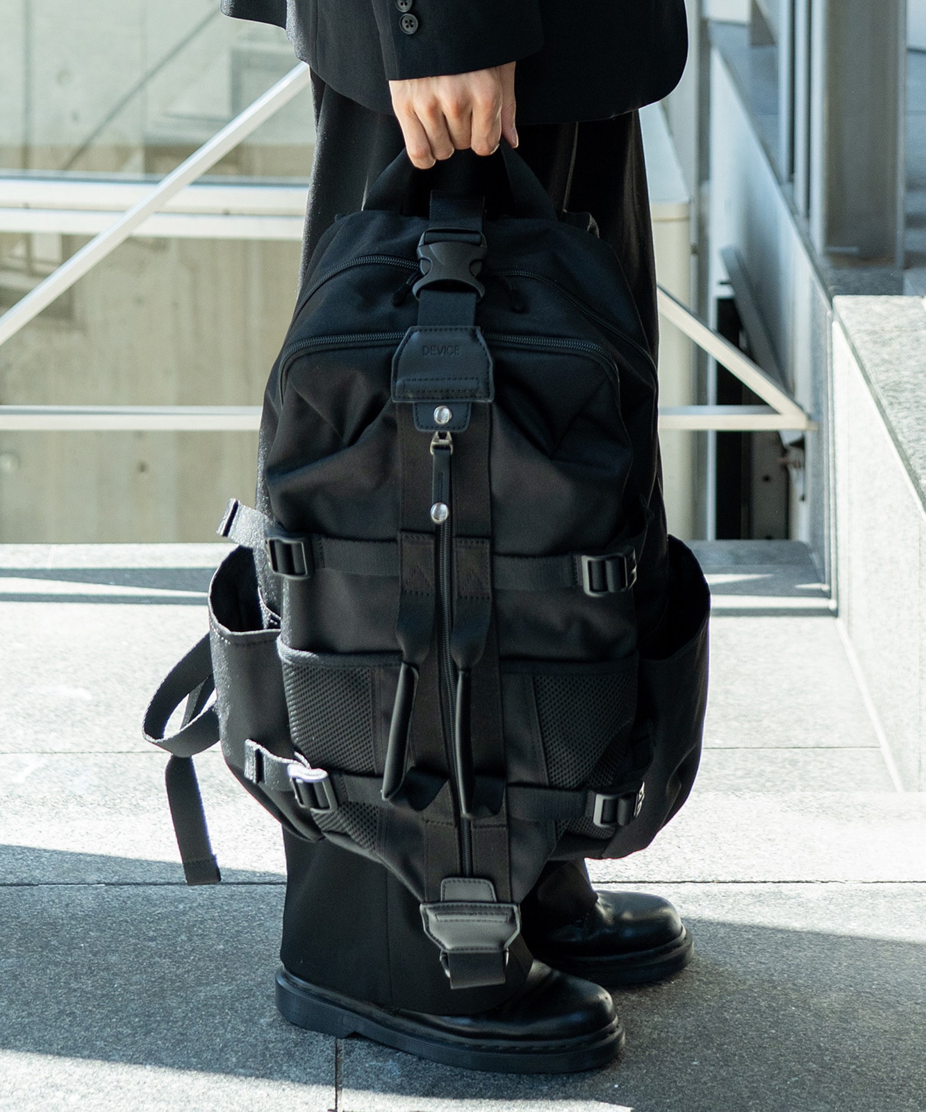 黒 ナイロン リュック・バックパック お茶□MARNI マルニ ロゴナイロン