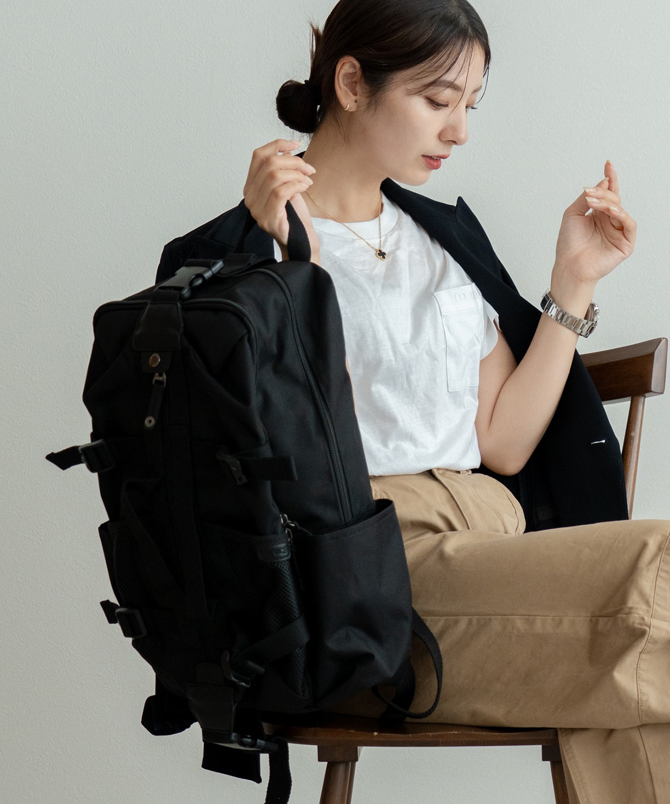 【 DEVICE 】 コーデュラナイロン リュック バックパック メンズ レディース ユニセックス 大きめ おしゃれ ブランド 学生 通勤 カジュアル ストリート きれいめ 大人 DRN25098