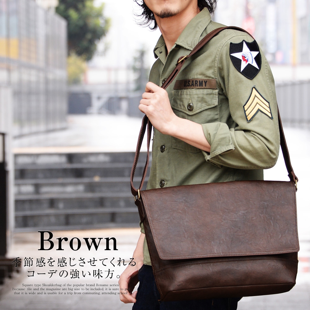 Rename roots ショルダーバッグ