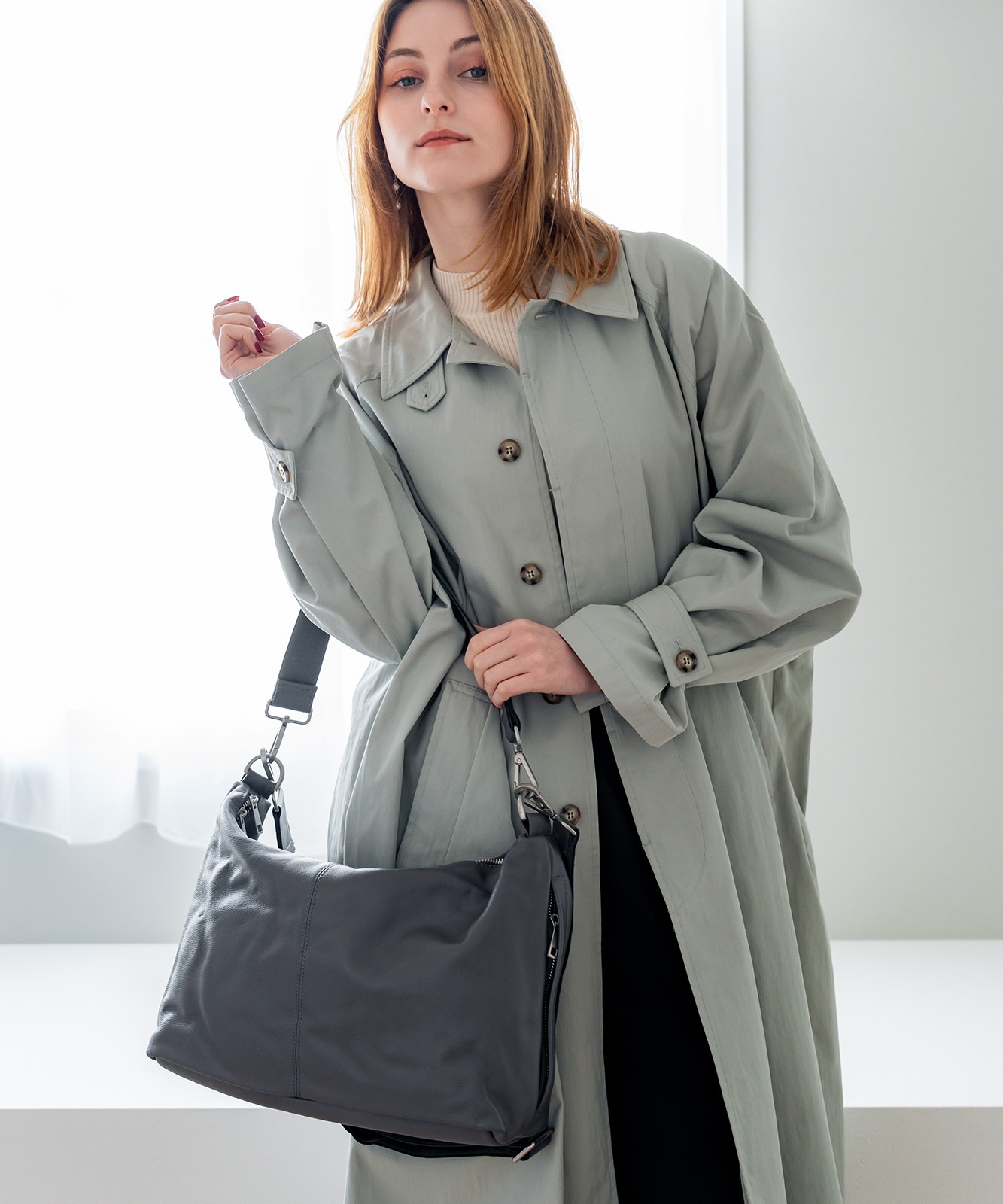 【 DEVICE 】 TransitGate G2 本革エディターズバッグ ショルダーバッグ 大容量 横長 牛革 レザー 2WAY 通勤 通学 高見え メンズ レディース ユニセックス TGS7013