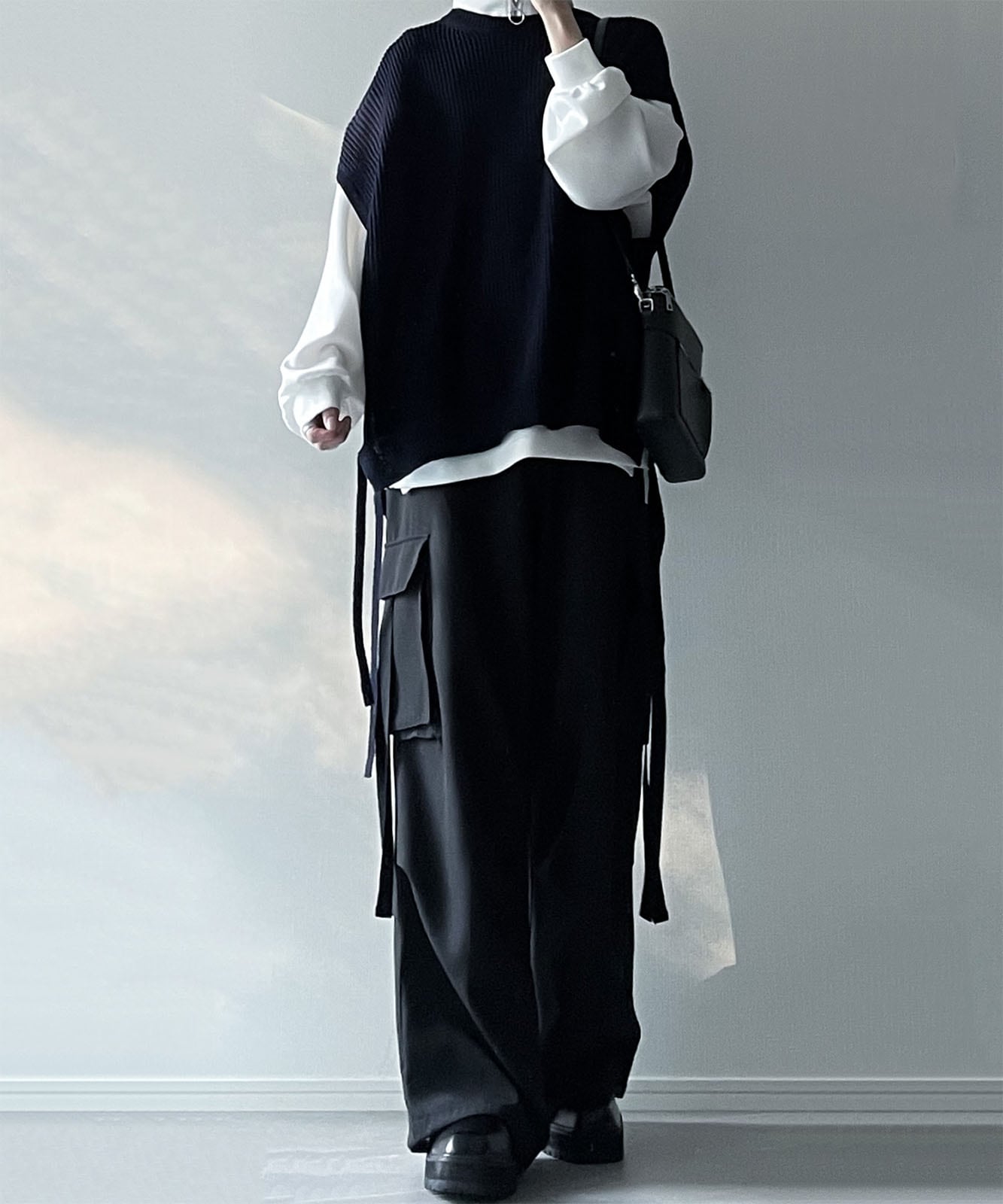 DEVICE × ユウコラボ ZIP デザイン 2way トート ショルダーバッグ