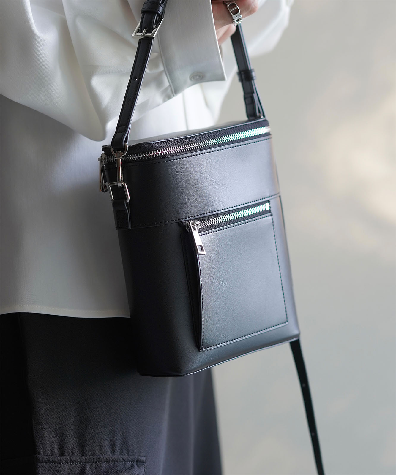 【 DEVICE × ユウコラボ 】 Rename ZIP デザイン 2way トート ショルダーバッグ ノームコア グランパコア メンズ レディース RSG23040