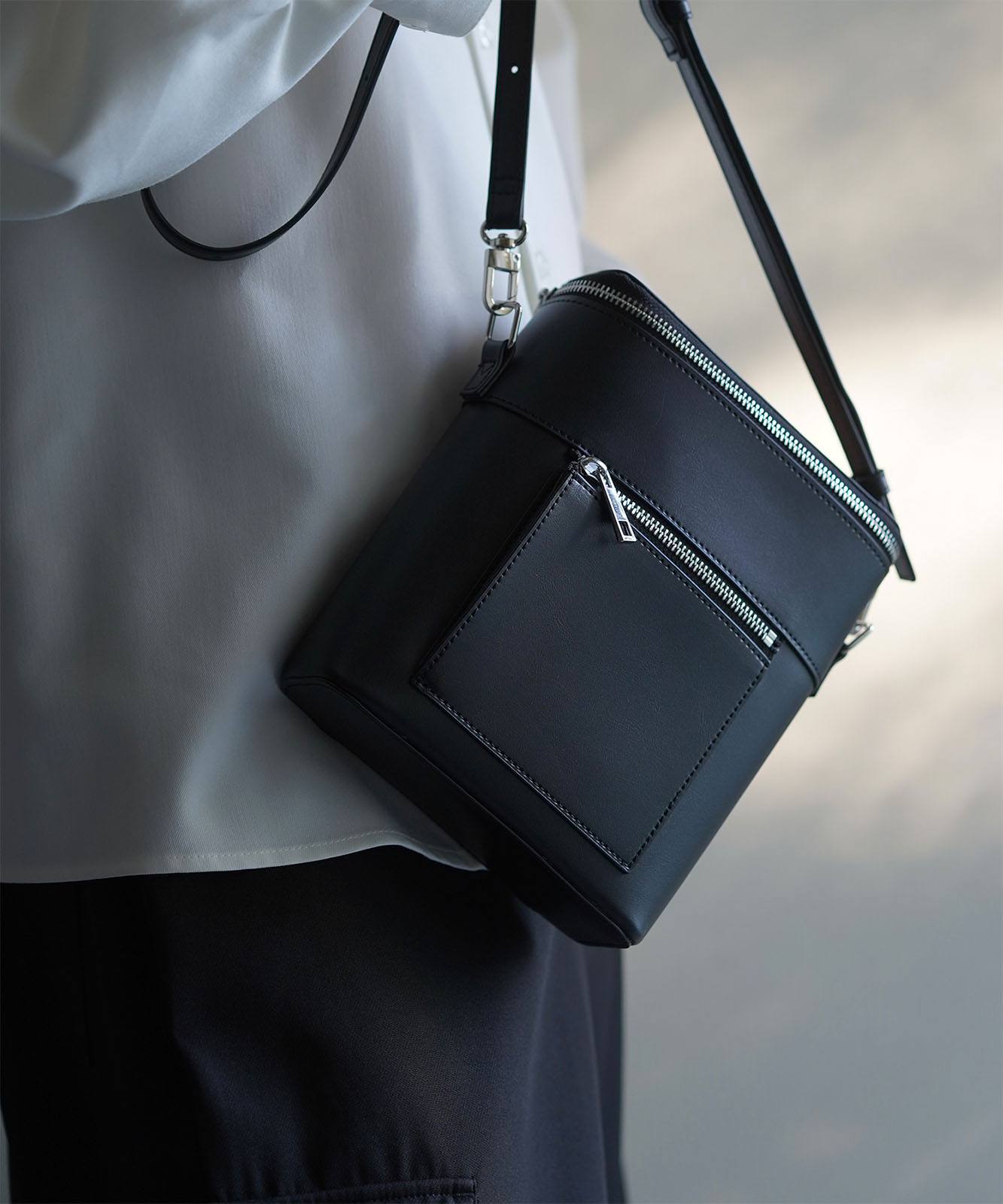 Rename ZIP デザイン 2way トート ショルダーバッグ RSG23040