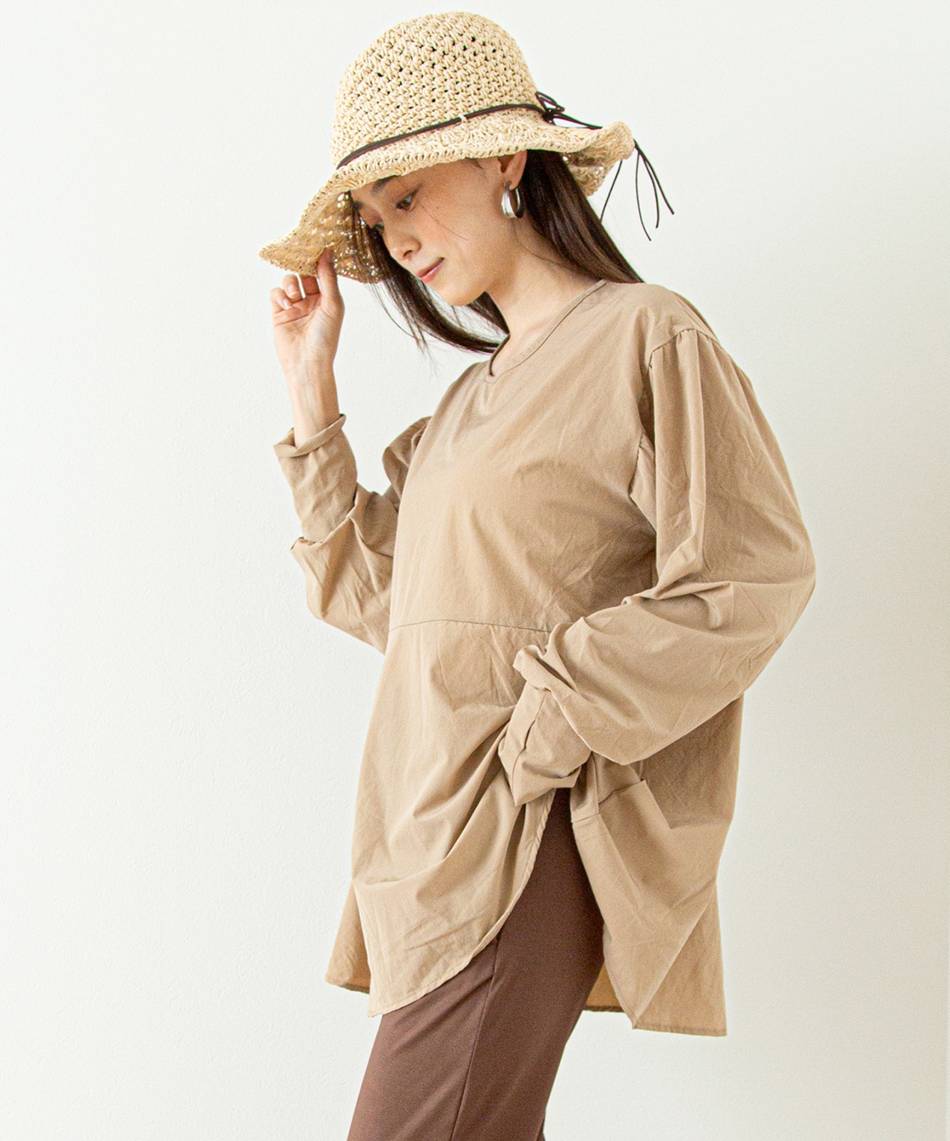 DEVICE+ ラッシュガード 長袖 水陸両用 日焼け防止 体型カバー トップス レディース