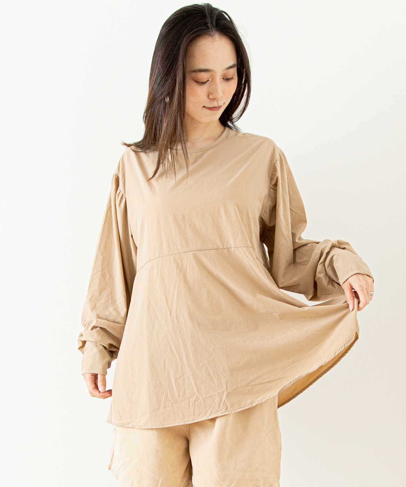 DEVICE+ ラッシュガード 長袖 水陸両用 日焼け防止 体型カバー トップス レディース