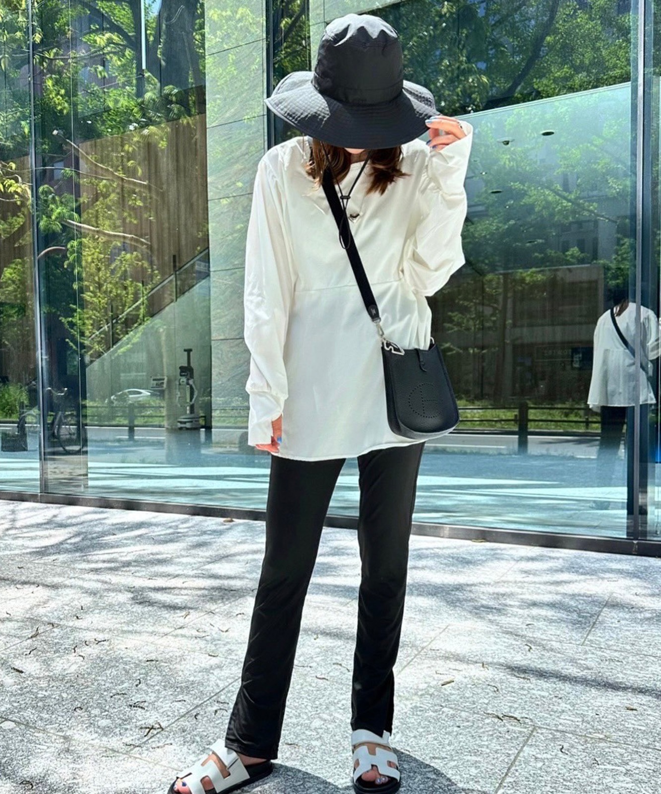 DEVICE+ ラッシュガード 長袖 水陸両用 日焼け防止 体型カバー トップス レディース