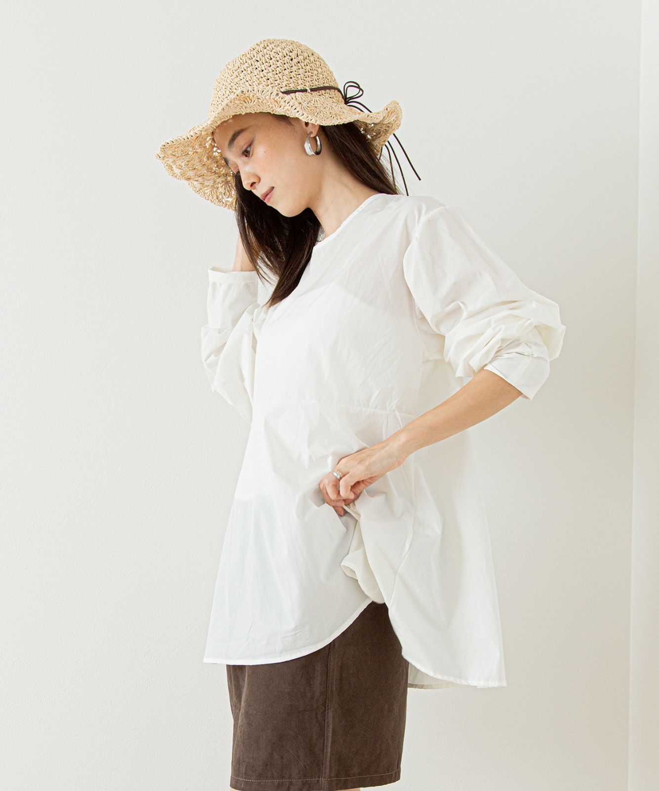 DEVICE+ ラッシュガード 長袖 水陸両用 日焼け防止 体型カバー トップス レディース