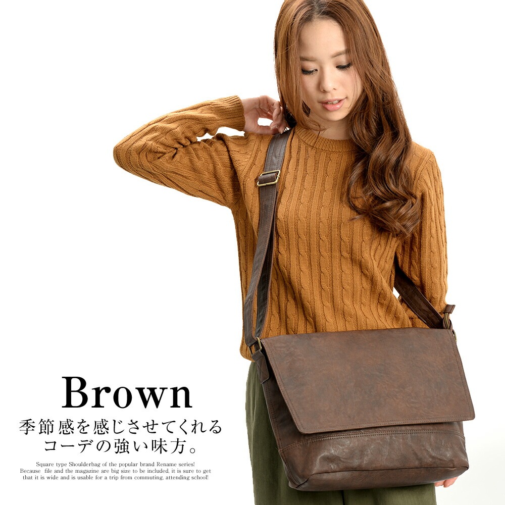 Rename roots ショルダーバッグ