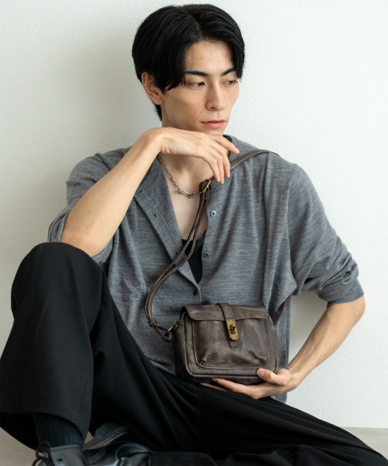 【 DEVICE 】 ヴィンテージデザイン ヴァティカルベルト ショルダーバッグ メンズ レディース ユニセックス おしゃれ ブランド 学生 カジュアル ストリート きれいめ 大人 通勤 DSG25040