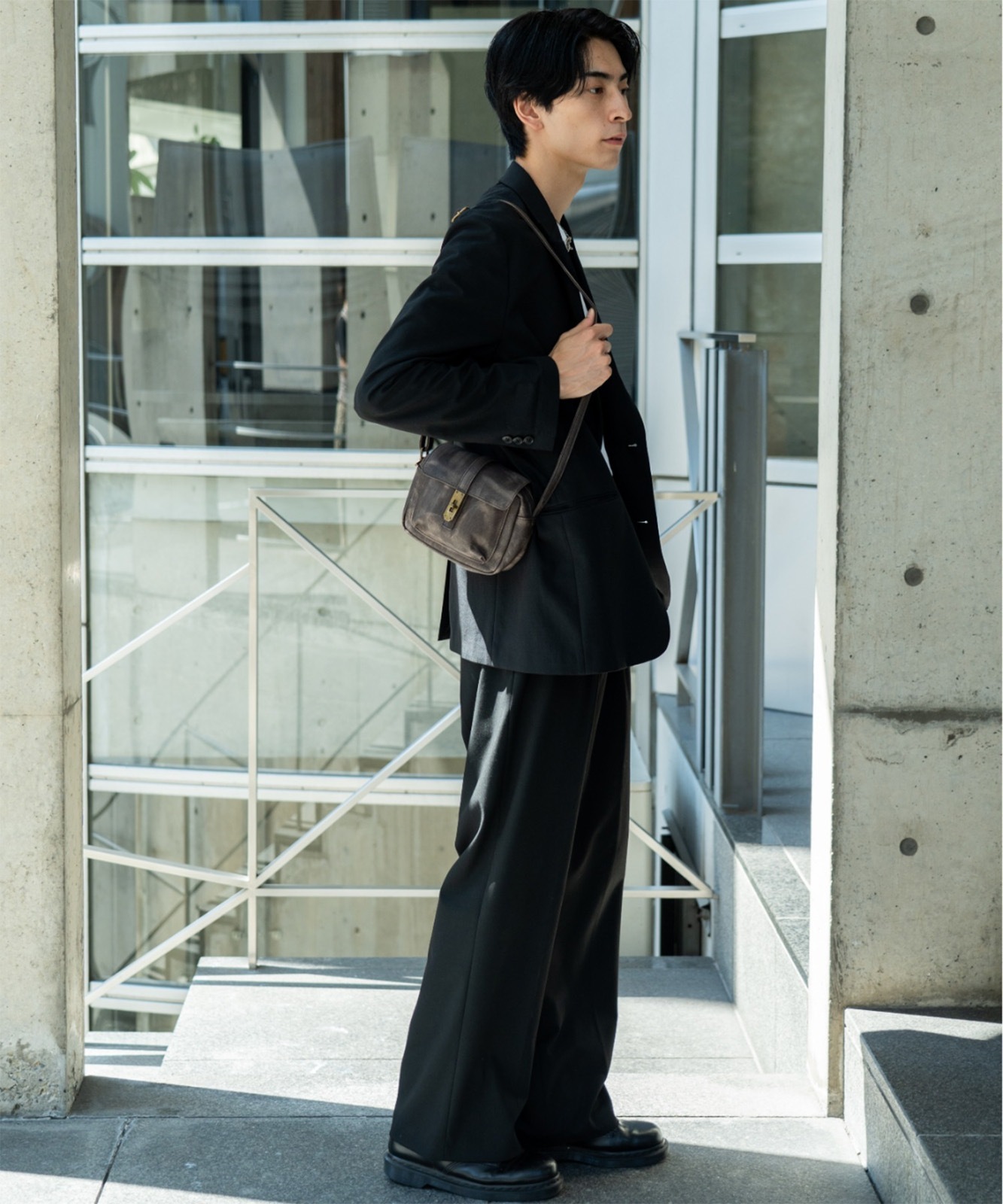 【 DEVICE 】 ヴィンテージデザイン ヴァティカルベルト ショルダーバッグ メンズ レディース ユニセックス おしゃれ ブランド 学生 カジュアル ストリート きれいめ 大人 通勤 DSG25040