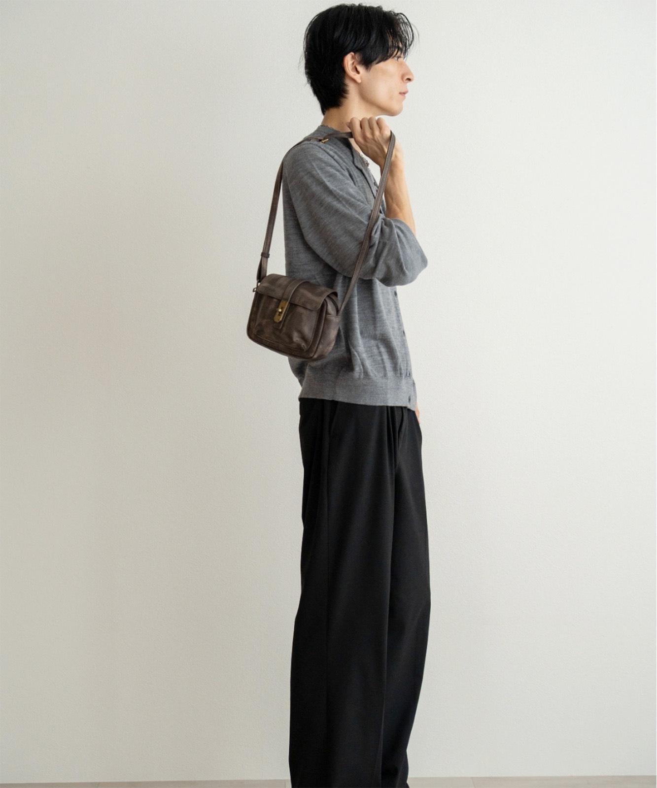 【 DEVICE 】 ヴィンテージデザイン ヴァティカルベルト ショルダーバッグ メンズ レディース ユニセックス おしゃれ ブランド 学生 カジュアル ストリート きれいめ 大人 通勤 DSG25040