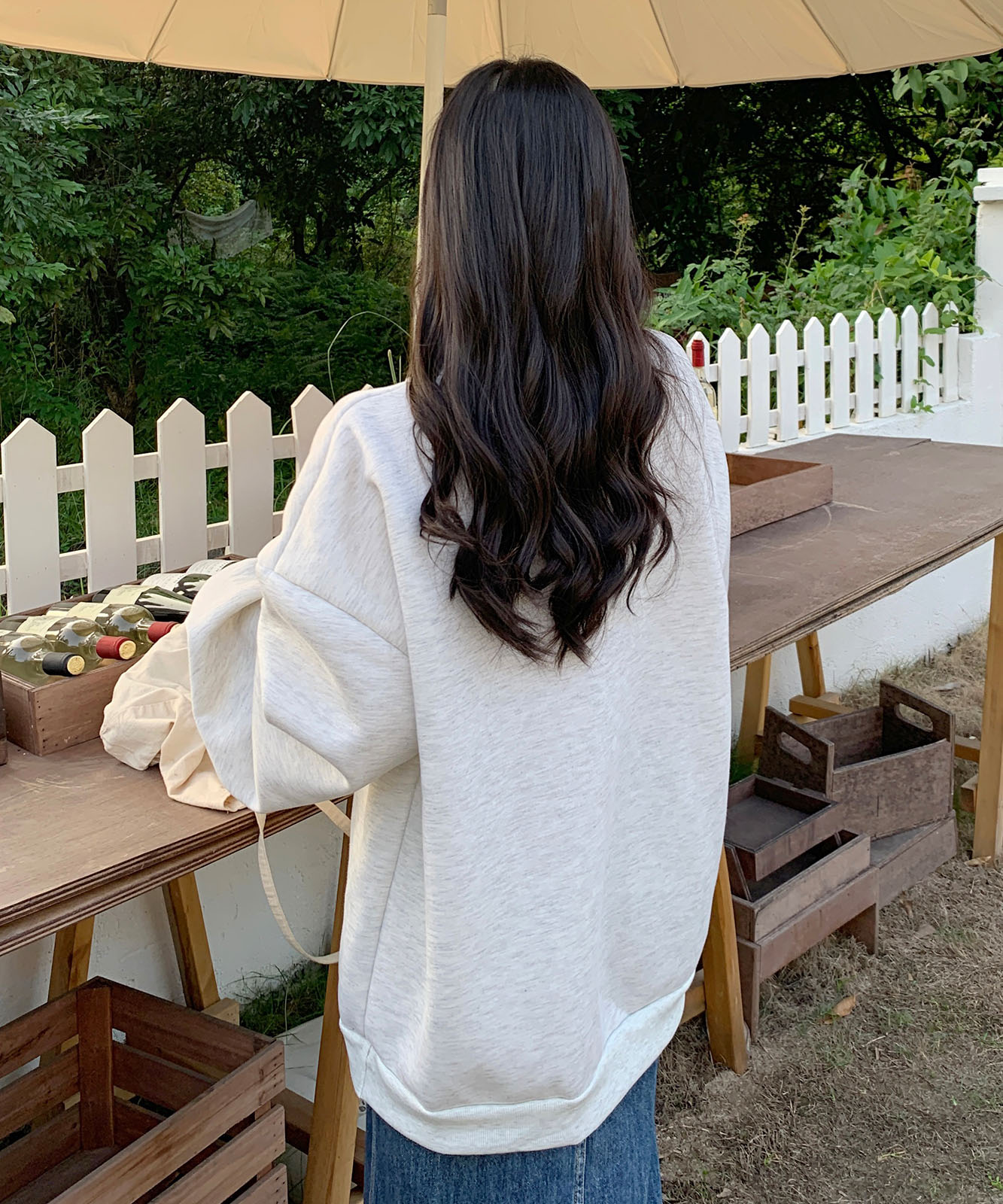 DEVICE select オーバーサイズ プルオーバー 星柄 スタープリント スウェット トレーナー ノームコア メンズ レディース