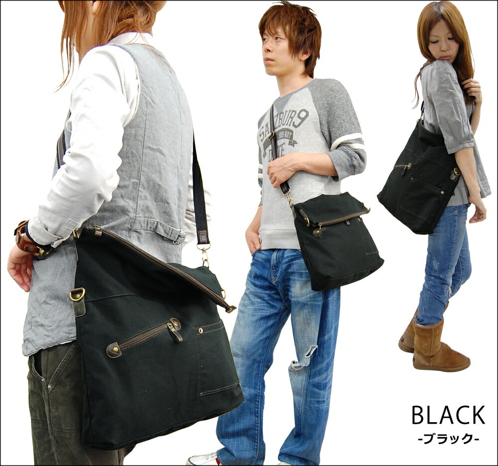 DEVICE キャンバス2WAY斜めがけショルダーバッグ EHS67025
