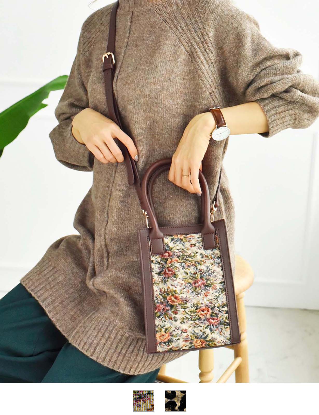 Rename スクエア ミニトート ショルダーバッグ