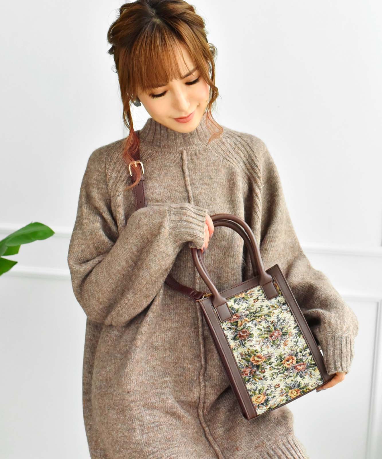 Rename スクエア ミニトート ショルダーバッグ