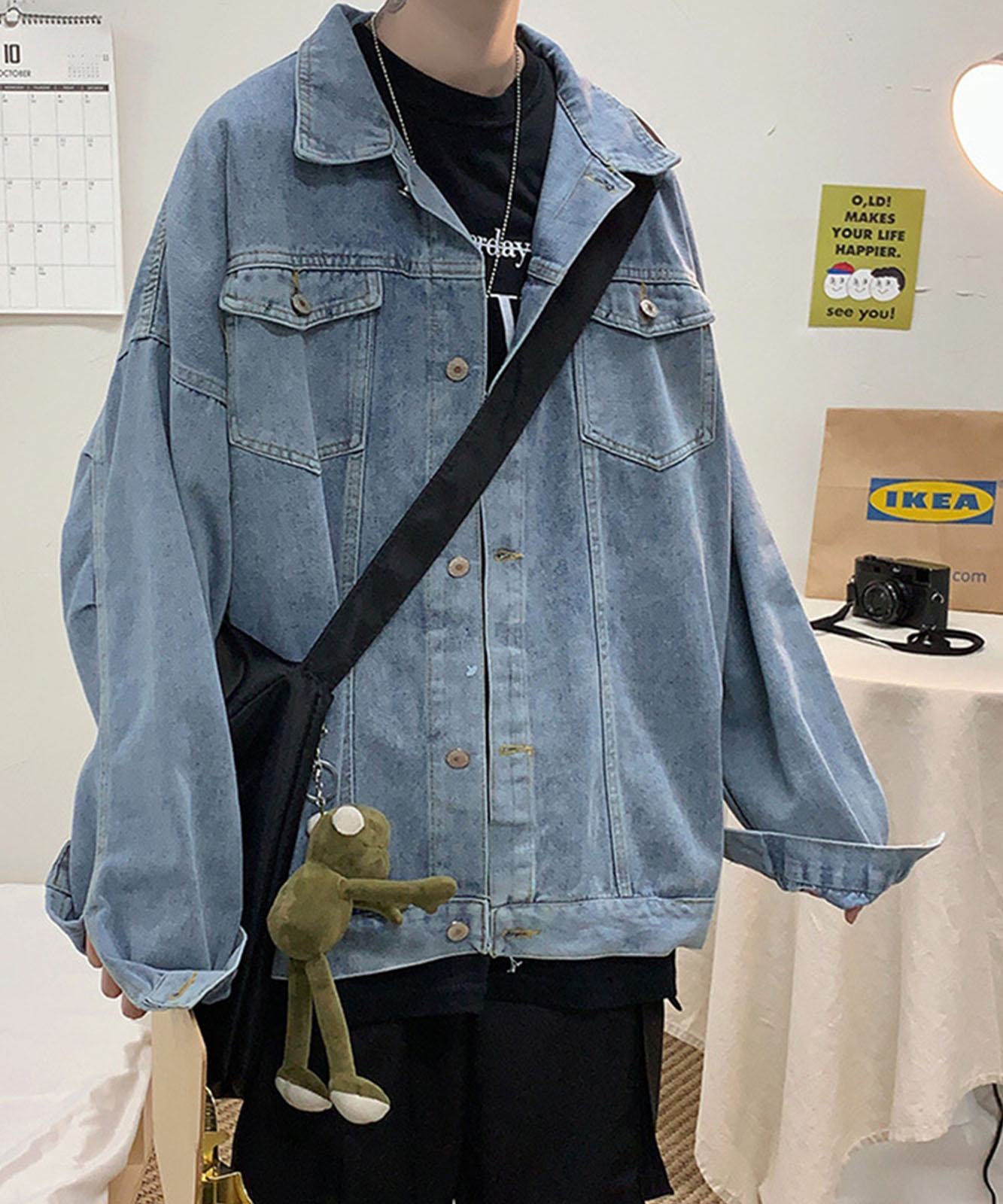 ビッグシルエットデニムジャケット（インディゴ） Ungrid ビッグシルエットデニムジャケット（インディゴ