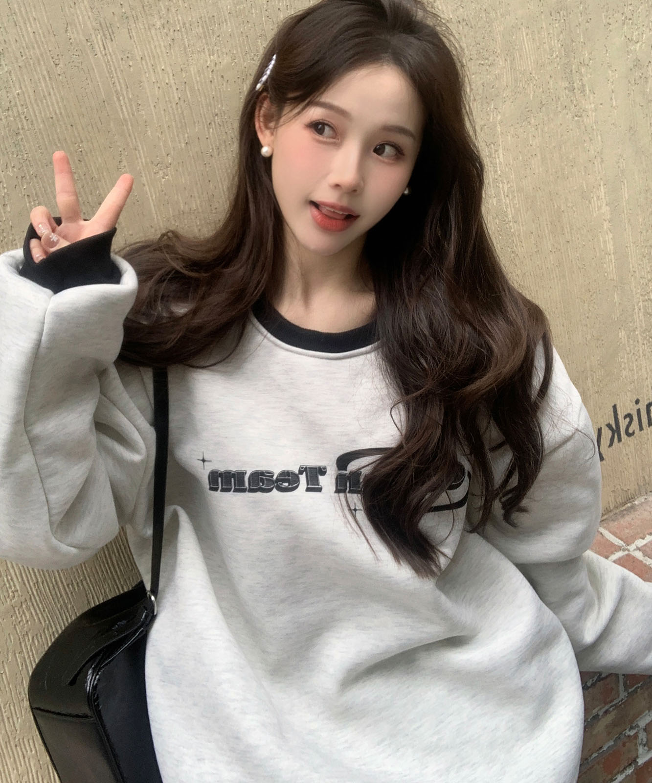 DEVICE select オーバーサイズ アソート モチーフ スウェット トレーナー