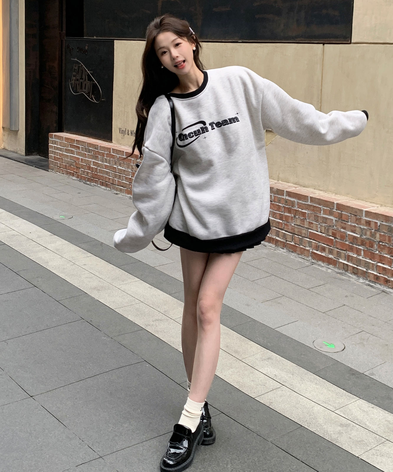 DEVICE select オーバーサイズ アソート モチーフ スウェット トレーナー