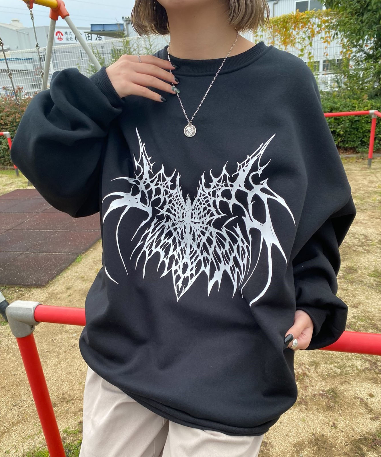 DEVICE select オーバーサイズ アソート モチーフ スウェット トレーナー