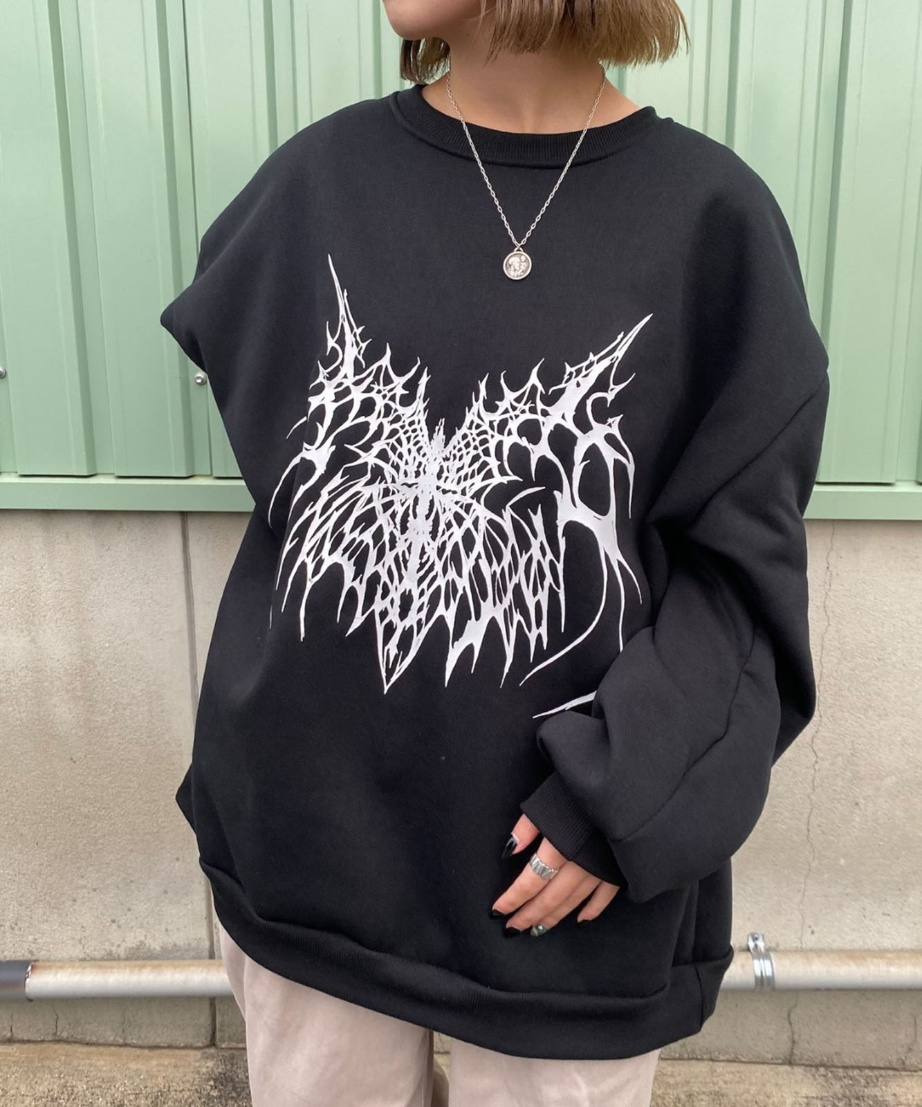 DEVICE select オーバーサイズ アソート モチーフ スウェット トレーナー