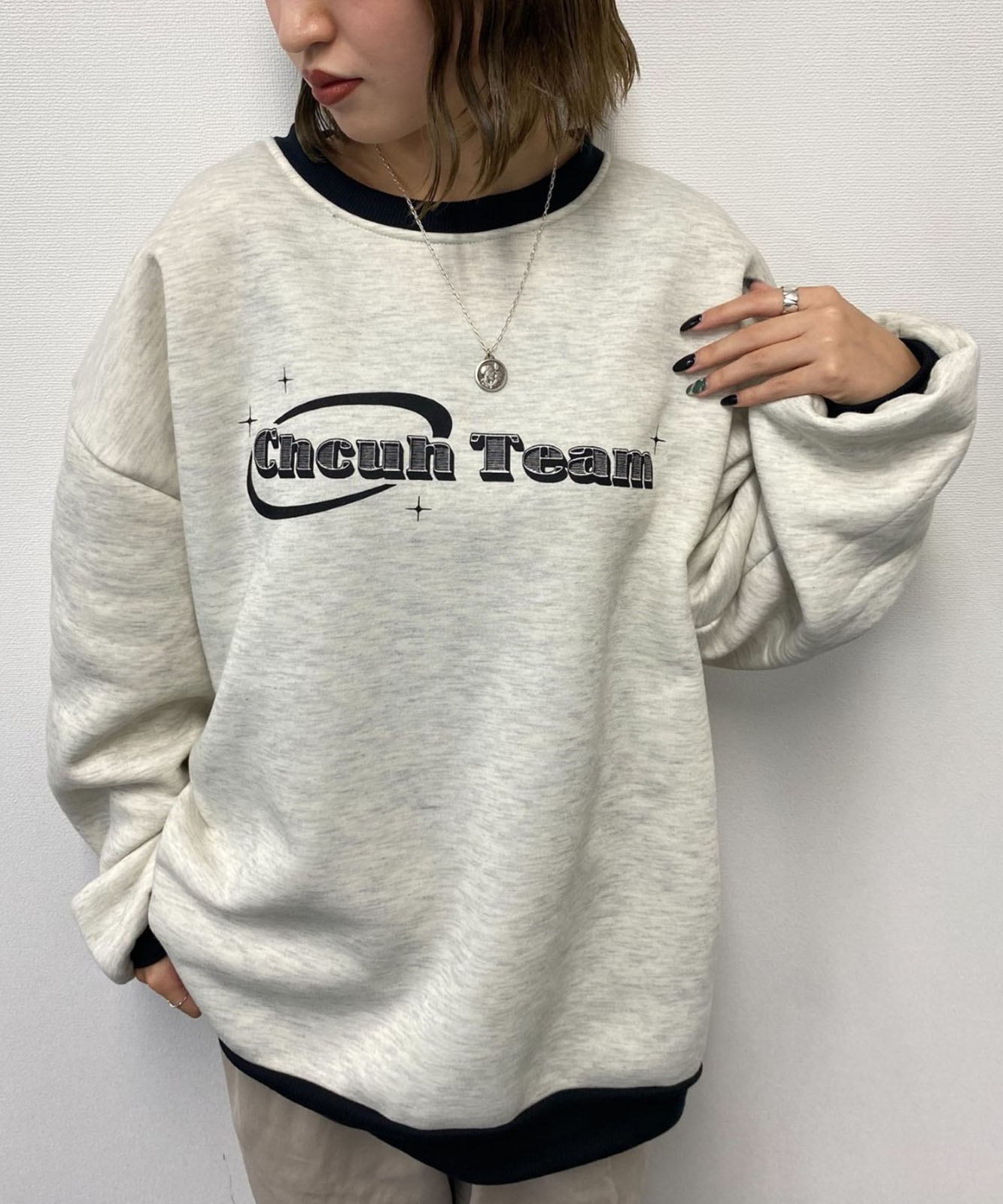 DEVICE select オーバーサイズ アソート モチーフ スウェット トレーナー