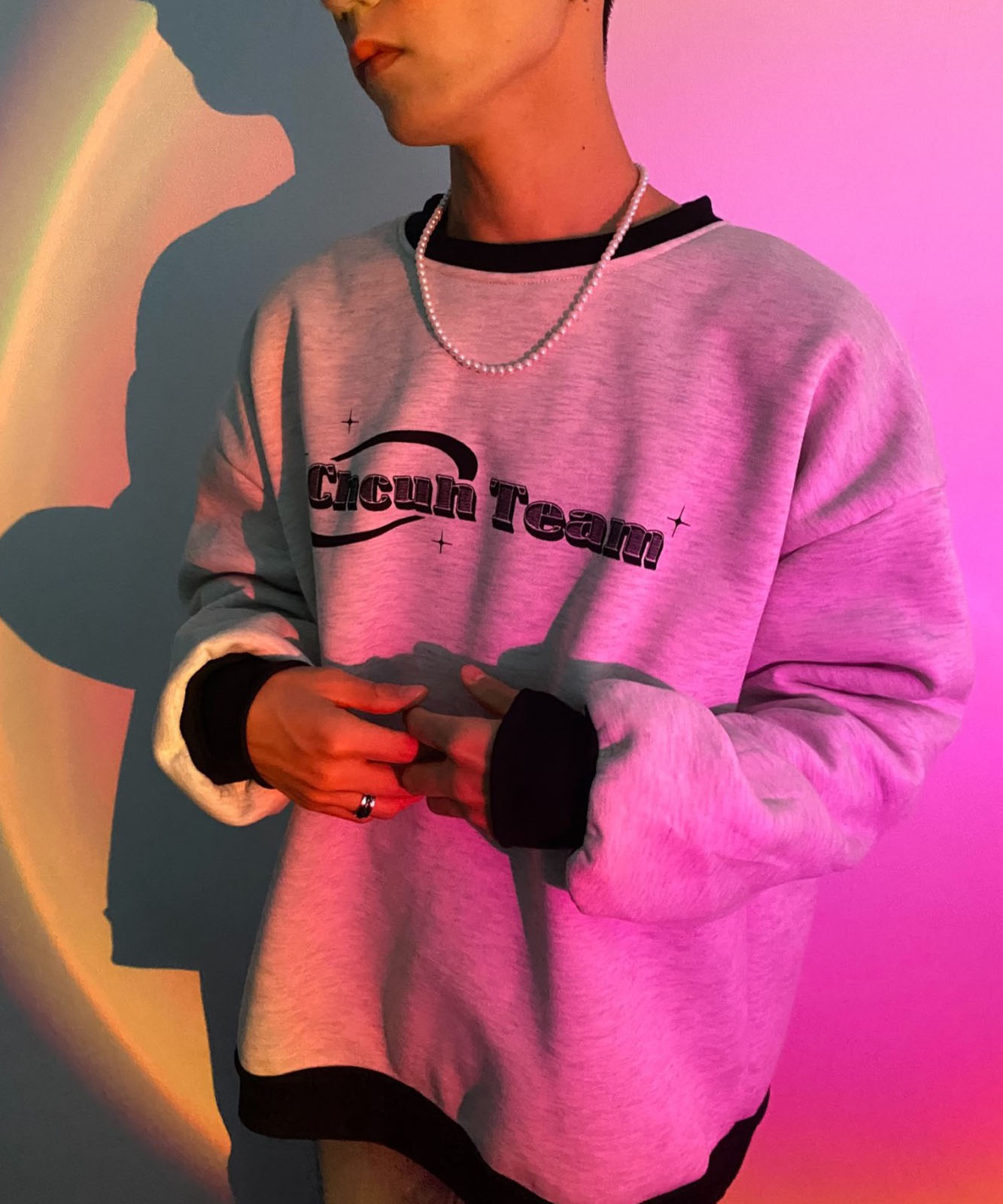 DEVICE select オーバーサイズ アソート モチーフ スウェット トレーナー