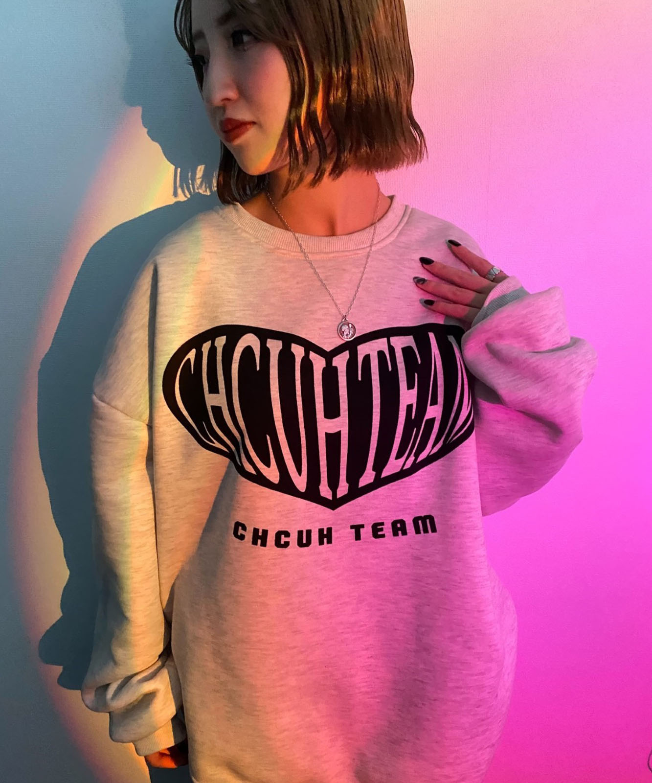 DEVICE select オーバーサイズ アソート モチーフ スウェット トレーナー