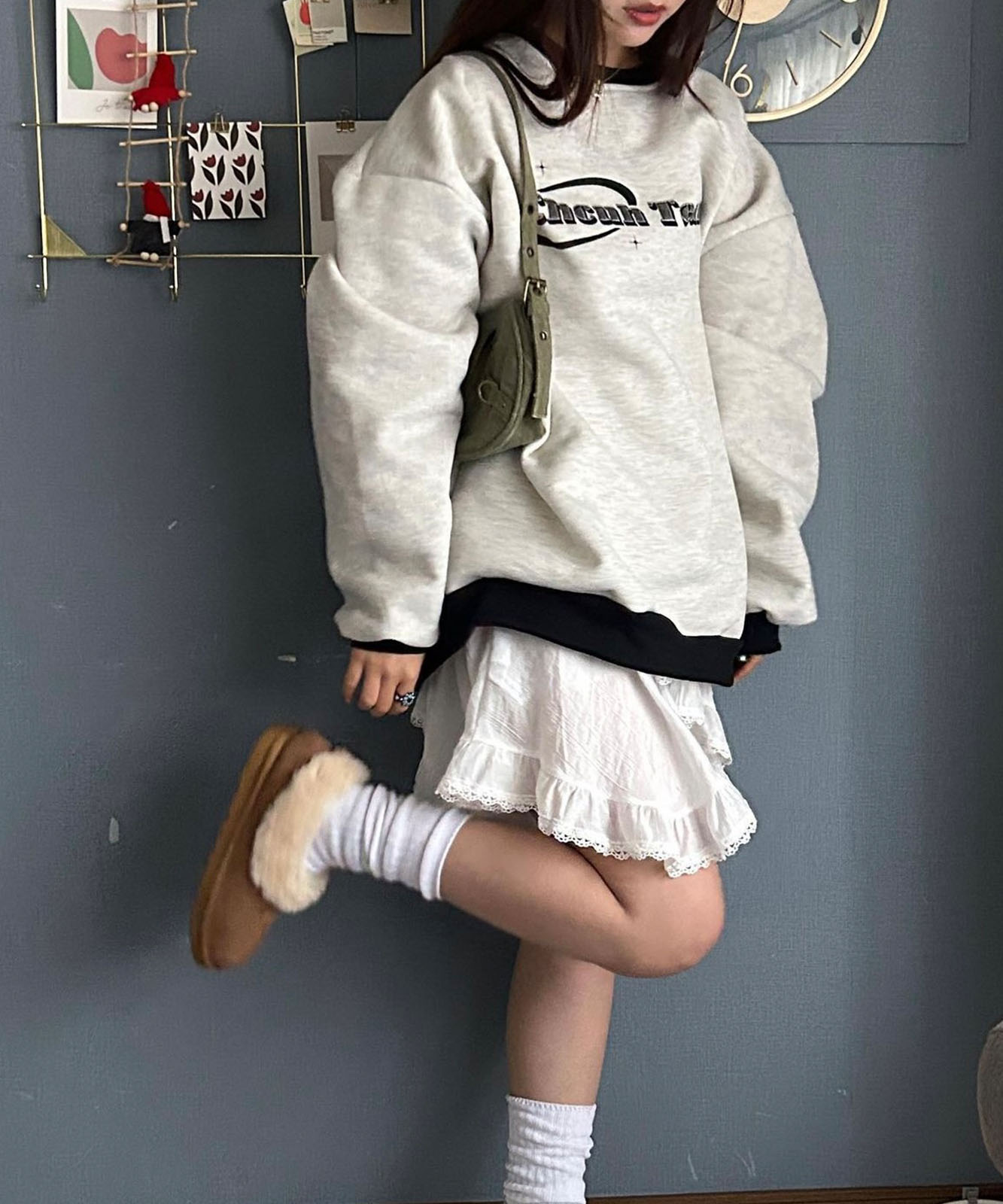 DEVICE select オーバーサイズ アソート モチーフ スウェット トレーナー