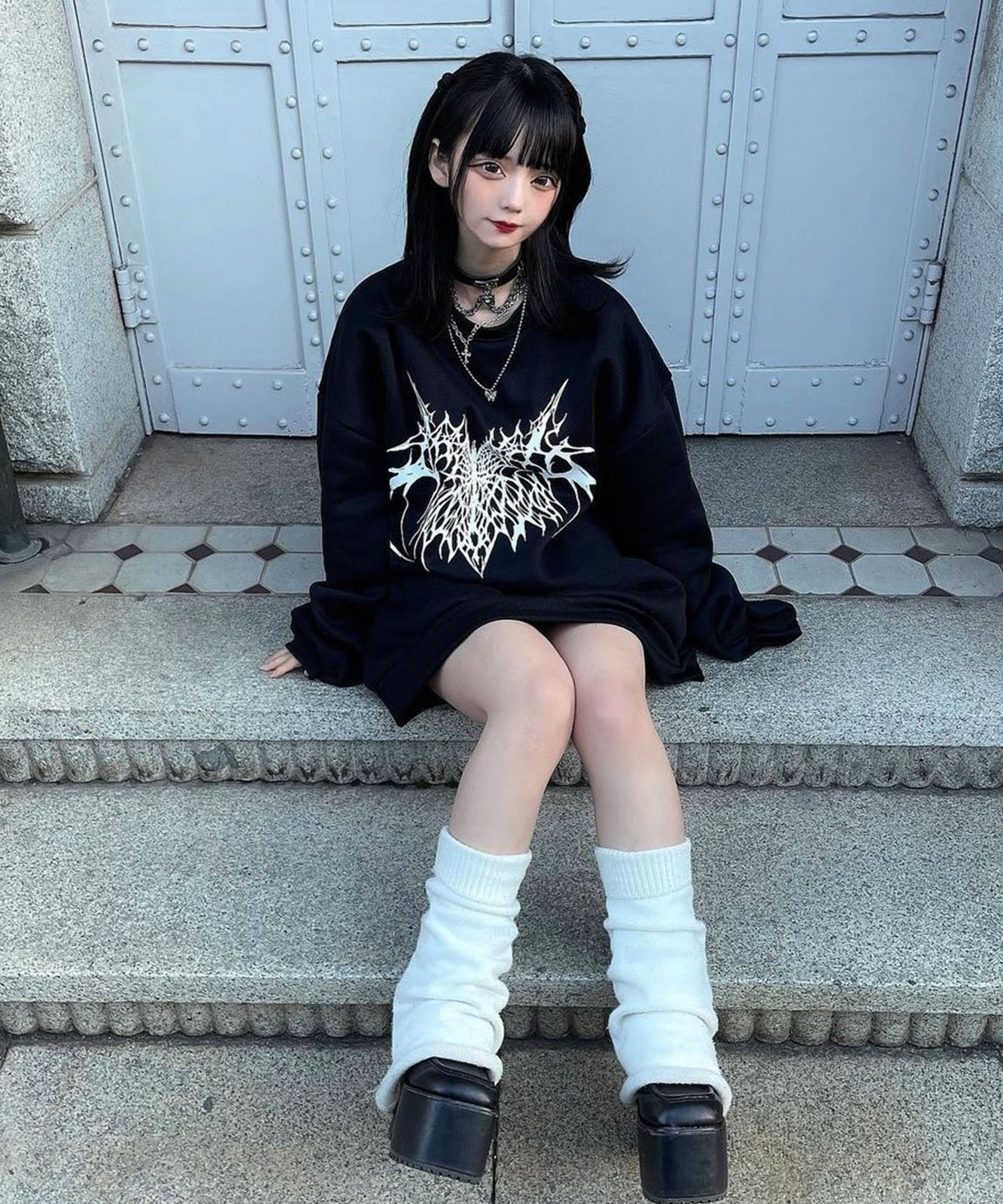 DEVICE select オーバーサイズ アソート モチーフ スウェット トレーナー