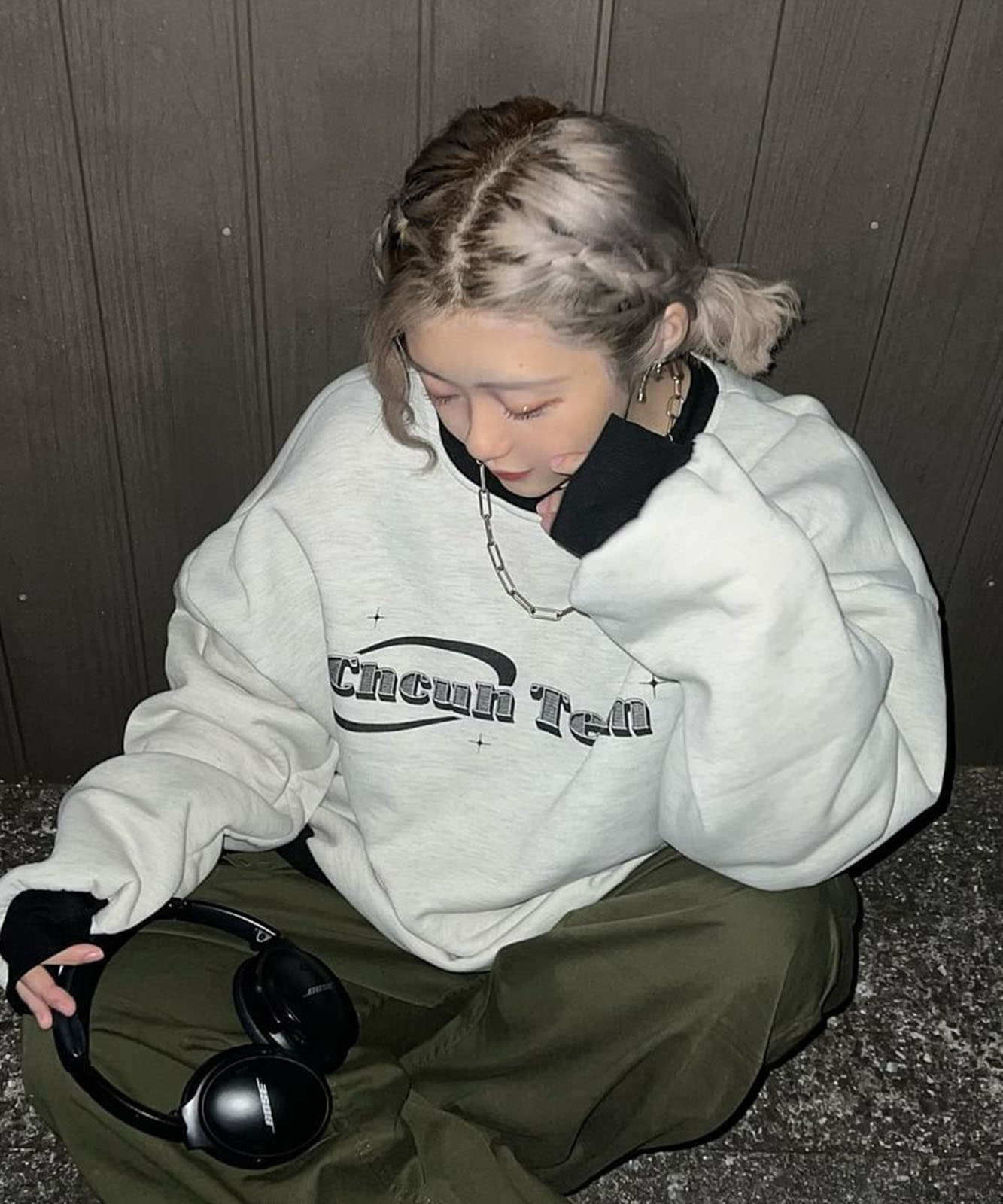 DEVICE select オーバーサイズ アソート モチーフ スウェット トレーナー