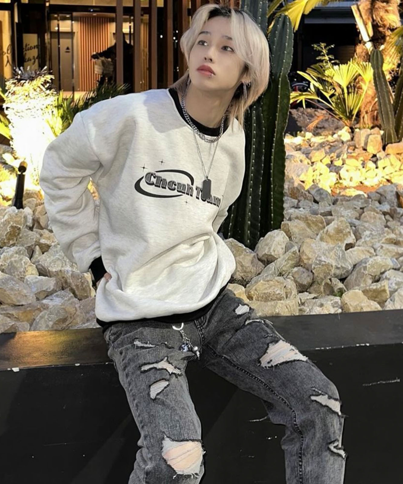 DEVICE select オーバーサイズ アソート モチーフ スウェット トレーナー