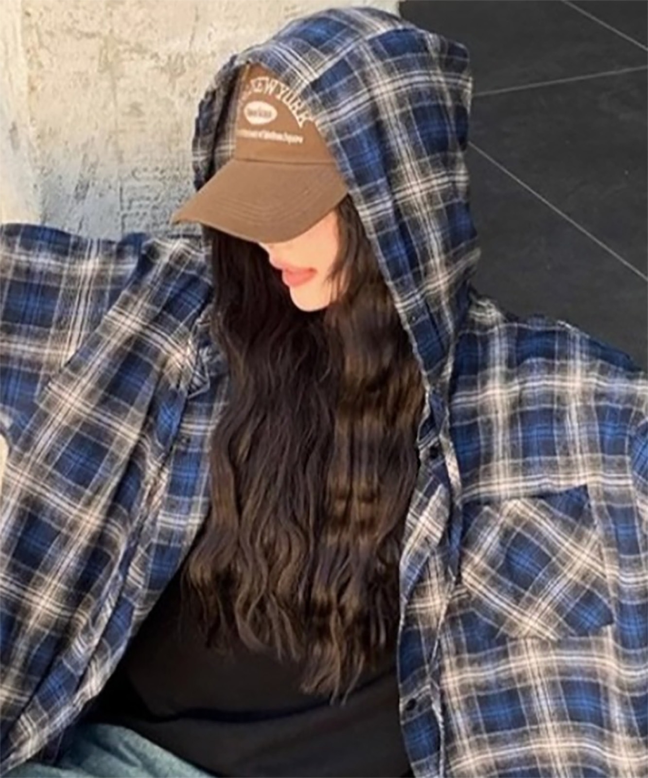 【 DEVICE select 】 フーディー ヴィンテージライク チェックシャツ メンズ レディース ユニセックス 韓国風 Y2K ストリート カジュアル 秋服 TA1298