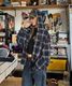 【 DEVICE select 】 フーディー ヴィンテージライク チェックシャツ メンズ レディース ユニセックス 韓国風 Y2K ストリート カジュアル 秋服 TA1298