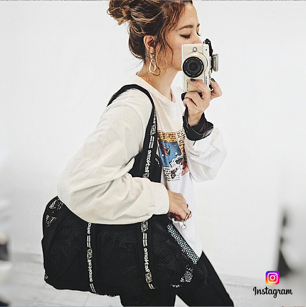 Rename プリントテープメッシュトートバッグ