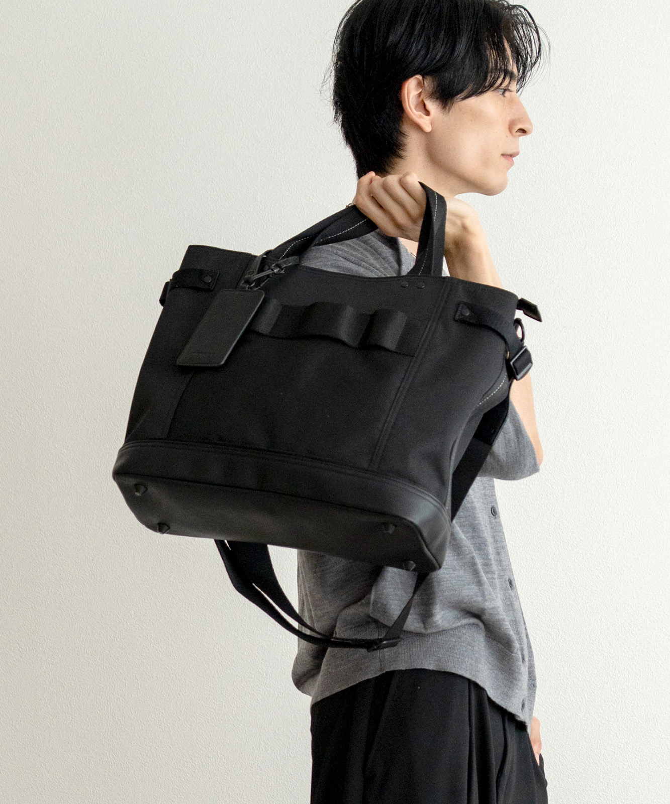 【 DEVICE 】 ビジカジ トートバッグ コーデュラナイロン 通勤 通学 大容量 PC収納 メンズ レディース DTN25072