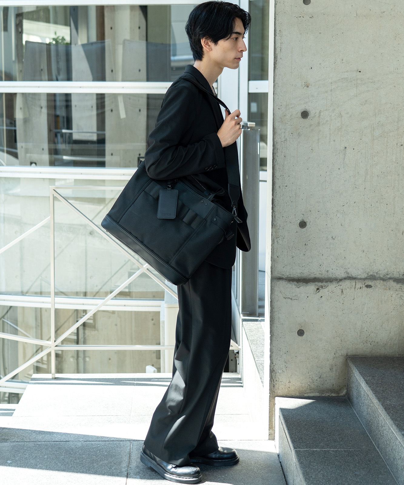 【 DEVICE 】 ビジカジ トートバッグ コーデュラナイロン 通勤 通学 大容量 PC収納 メンズ レディース DTN25072