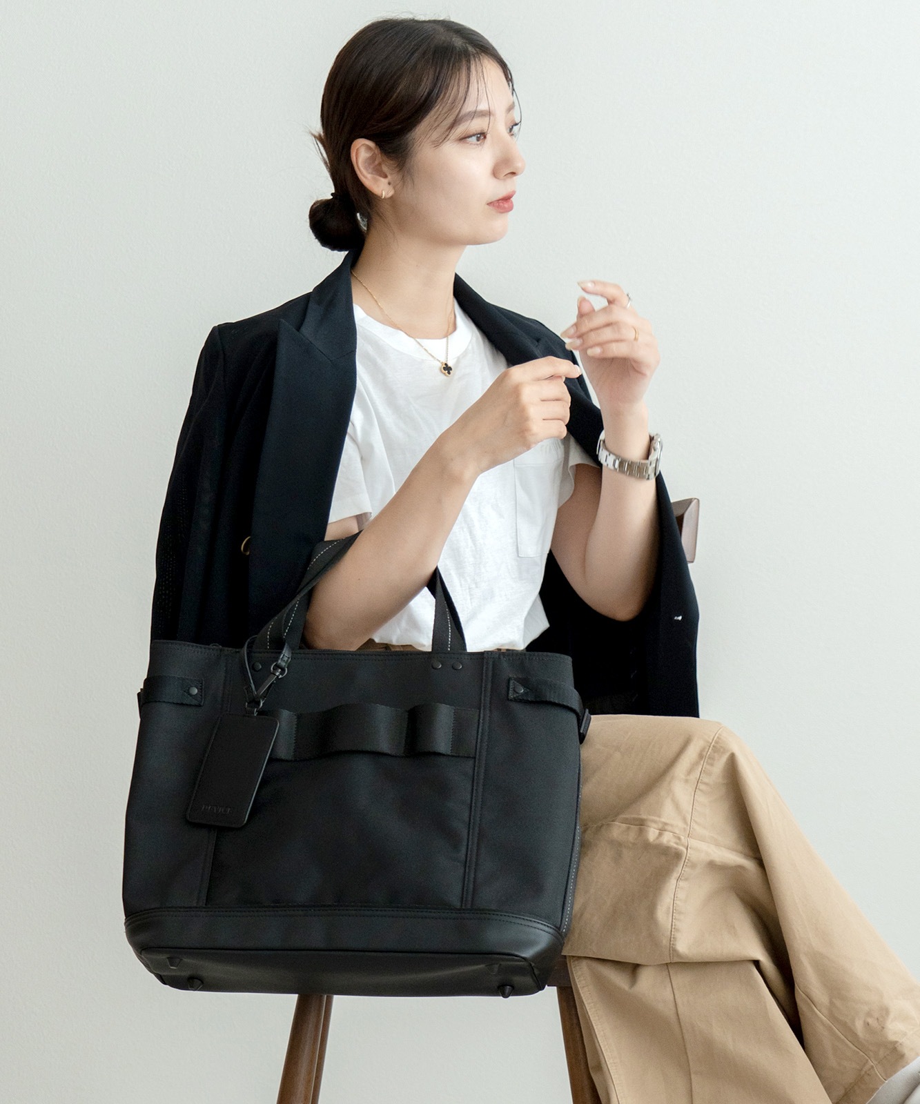 【 DEVICE 】 ビジカジ トートバッグ コーデュラナイロン 通勤 通学 大容量 PC収納 メンズ レディース DTN25072