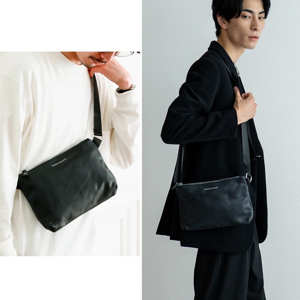 TransitGate G2 本革サコッシュバッグ
